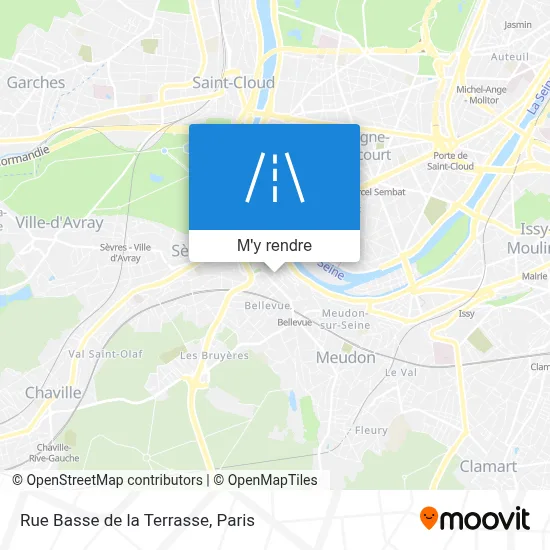 Rue Basse de la Terrasse plan