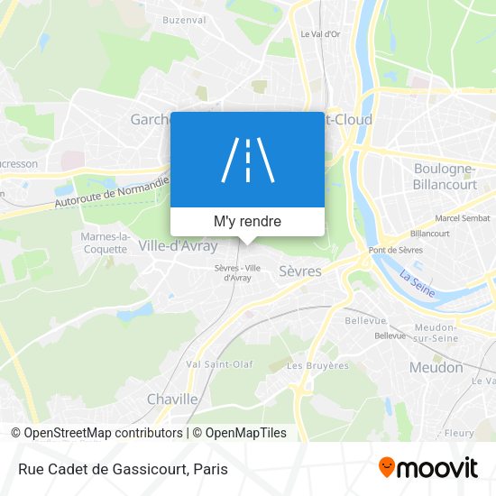 Rue Cadet de Gassicourt plan