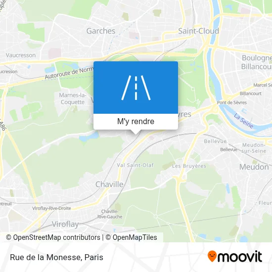 Rue de la Monesse plan