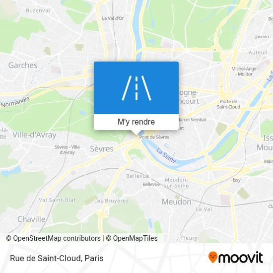 Rue de Saint-Cloud plan