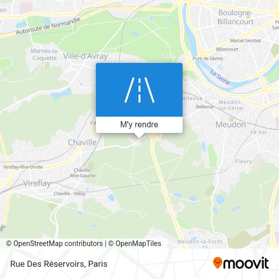 Rue Des Réservoirs plan