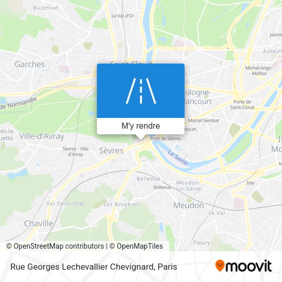Rue Georges Lechevallier Chevignard plan