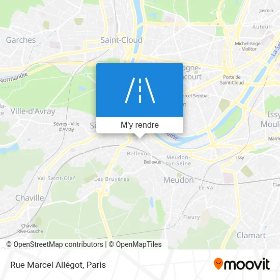 Rue Marcel Allégot plan