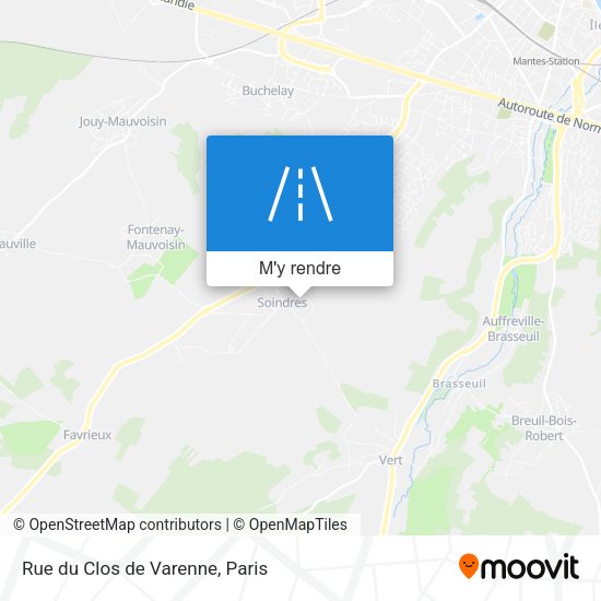 Rue du Clos de Varenne plan