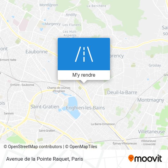 Avenue de la Pointe Raquet plan