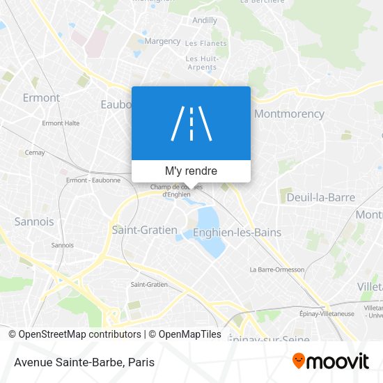 Avenue Sainte-Barbe plan
