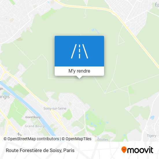 Route Forestière de Soisy plan