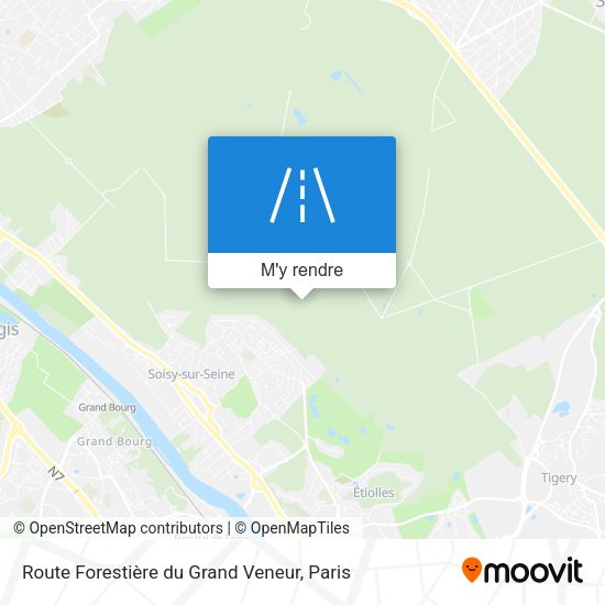 Route Forestière du Grand Veneur plan