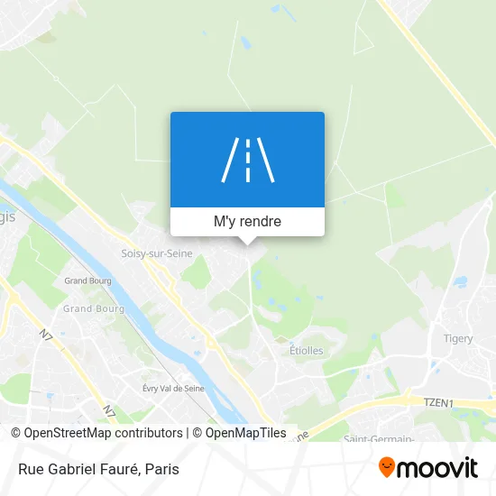 Rue Gabriel Fauré plan