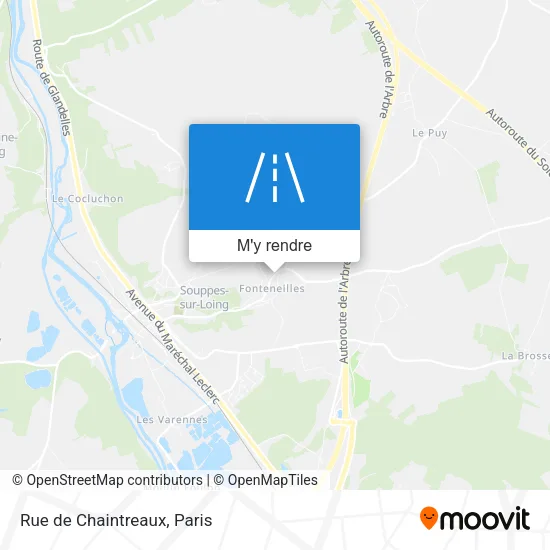 Rue de Chaintreaux plan