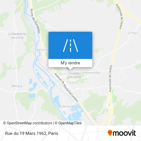 Rue du 19 Mars 1962 plan