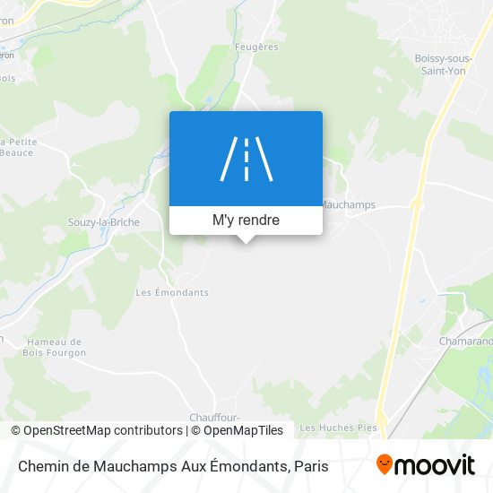 Chemin de Mauchamps Aux Émondants plan