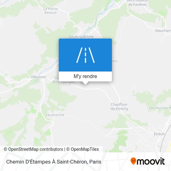 Chemin D'Étampes À Saint-Chéron plan
