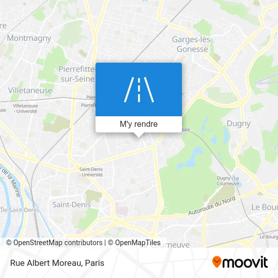 Rue Albert Moreau plan