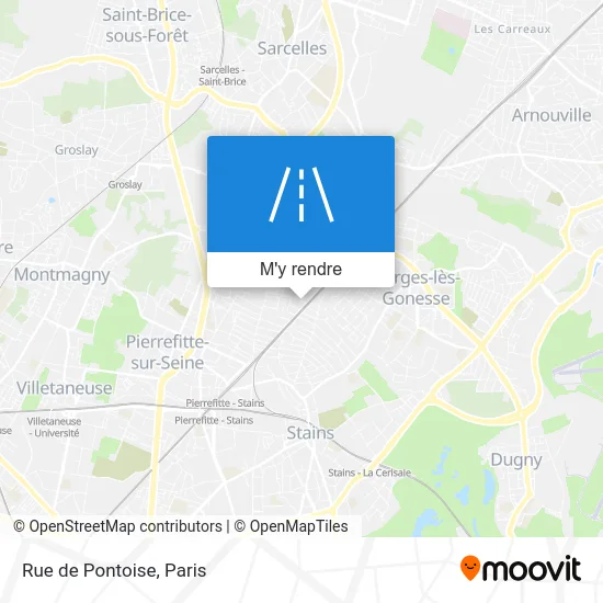 Rue de Pontoise plan