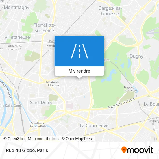 Rue du Globe plan