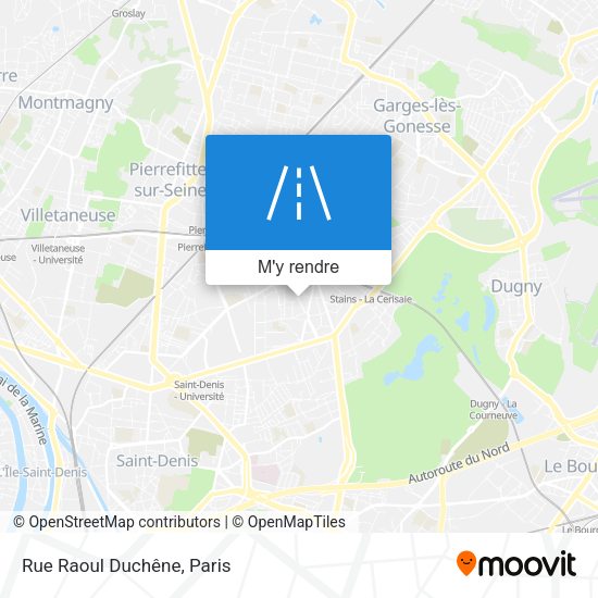 Rue Raoul Duchêne plan