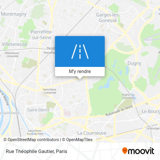 Rue Théophile Gautier plan
