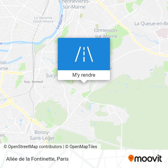 Allée de la Fontinette plan