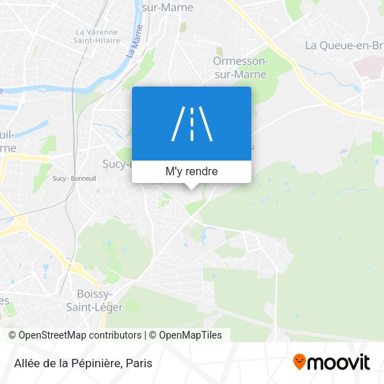 Allée de la Pépinière plan