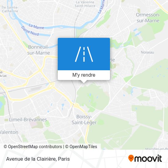 Avenue de la Clairière plan
