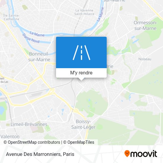 Avenue Des Marronniers plan