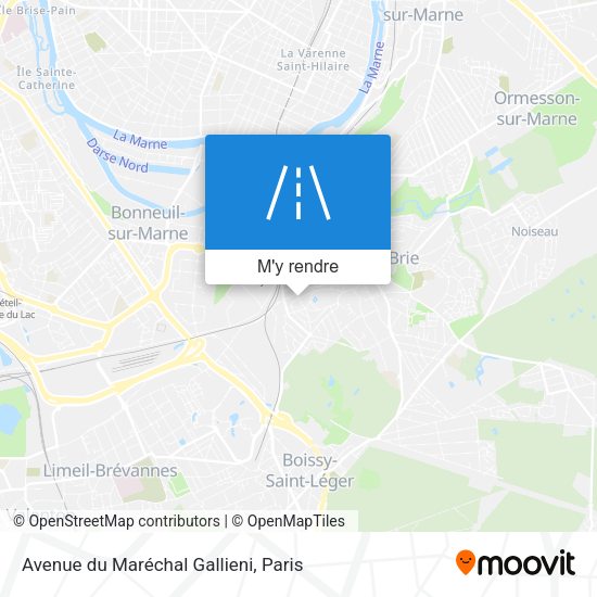 Avenue du Maréchal Gallieni plan
