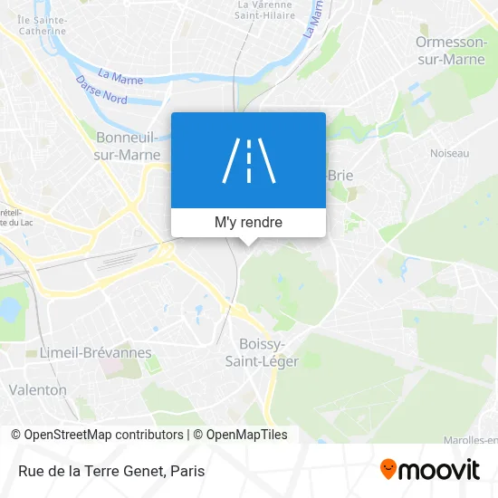 Rue de la Terre Genet plan