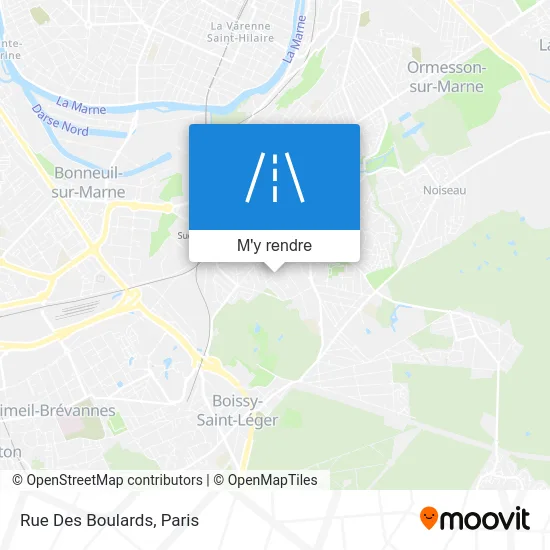 Rue Des Boulards plan