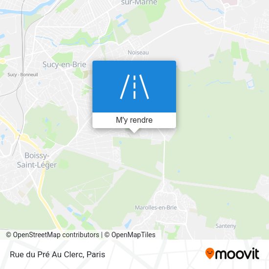Rue du Pré Au Clerc plan
