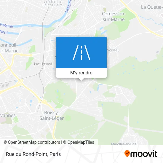 Rue du Rond-Point plan