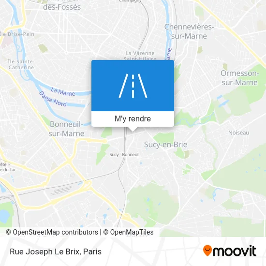 Rue Joseph Le Brix plan