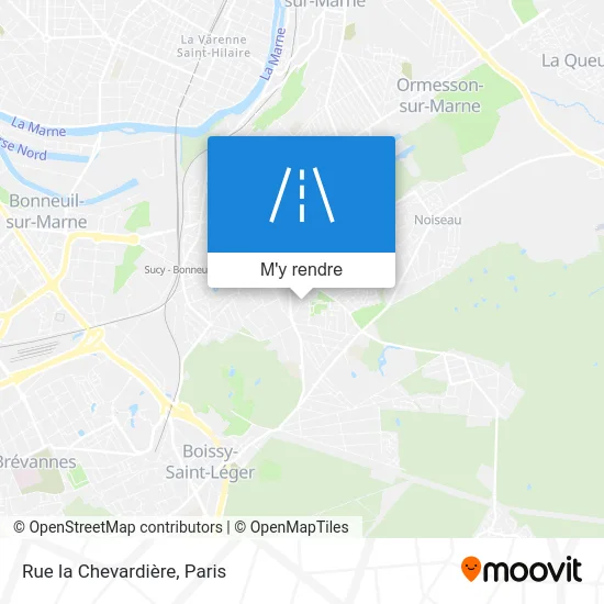 Rue la Chevardière plan