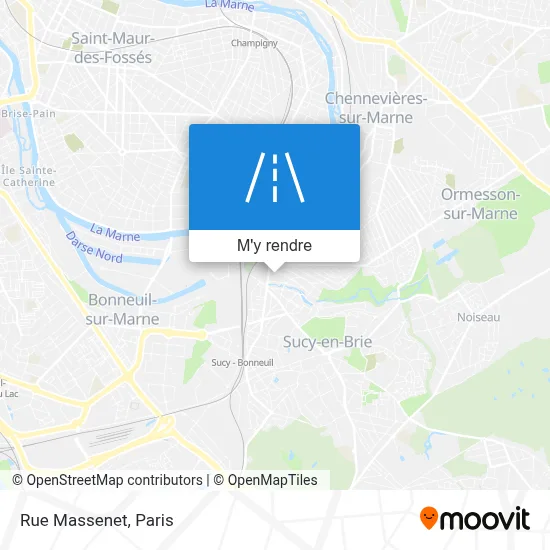 Rue Massenet plan