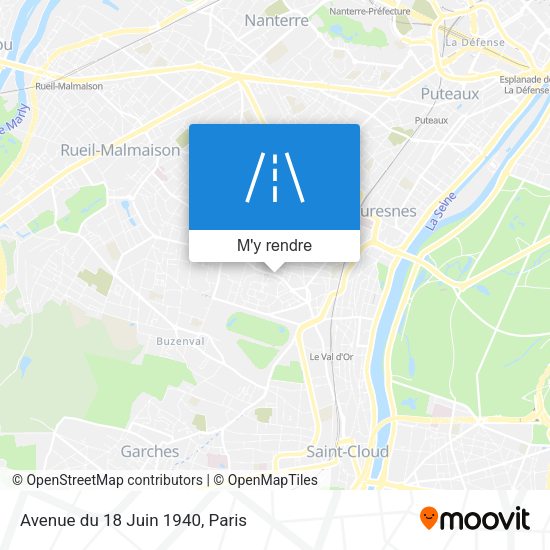 Avenue du 18 Juin 1940 plan