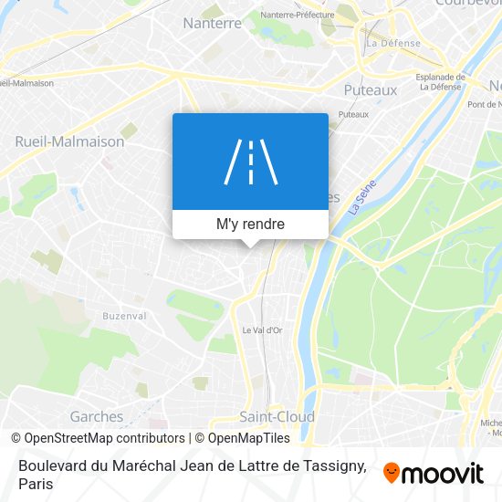 Boulevard du Maréchal Jean de Lattre de Tassigny plan