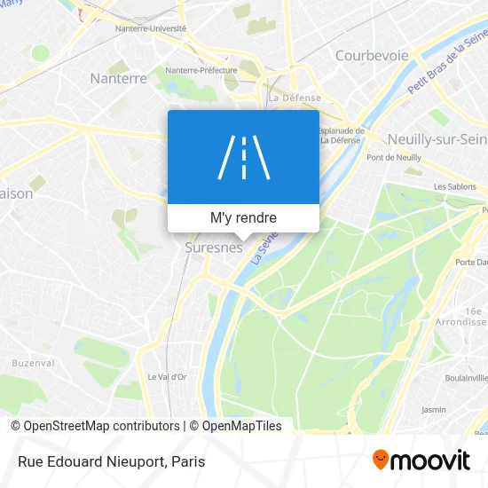 Rue Edouard Nieuport plan