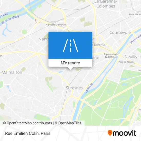 Rue Emilien Colin plan