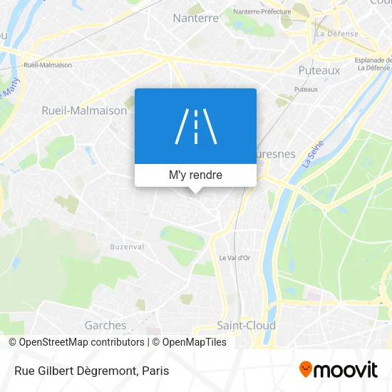 Rue Gilbert Dègremont plan