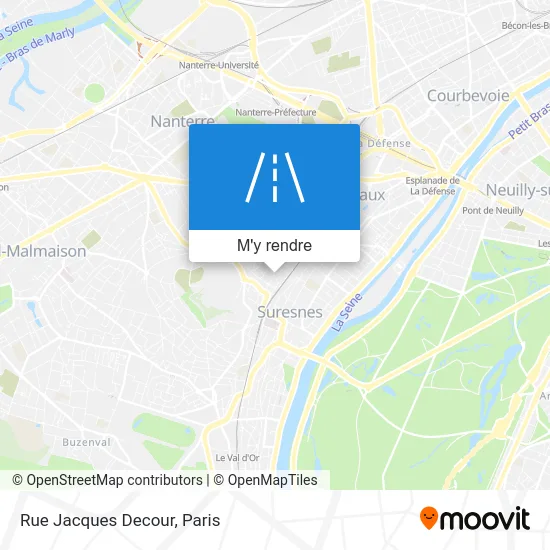 Rue Jacques Decour plan