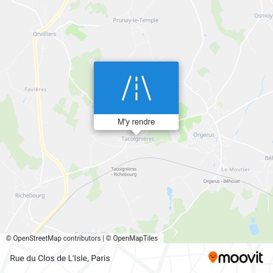 Rue du Clos de L'Isle plan