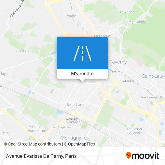 Avenue Evariste De Parny plan