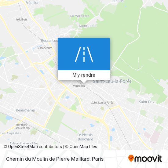Chemin du Moulin de Pierre Maillard plan