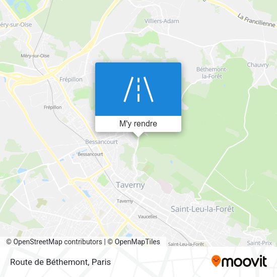 Route de Béthemont plan
