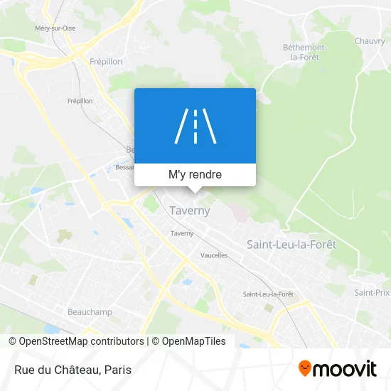 Rue du Château plan