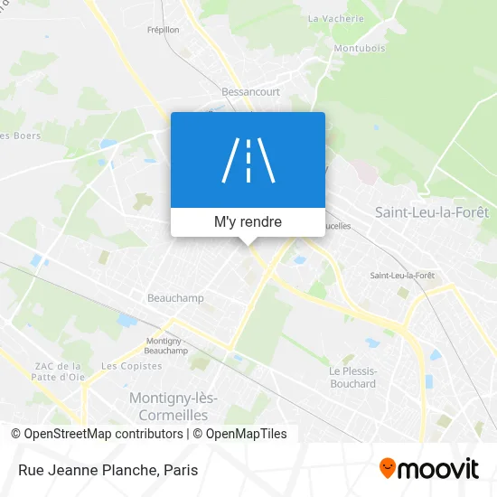 Rue Jeanne Planche plan