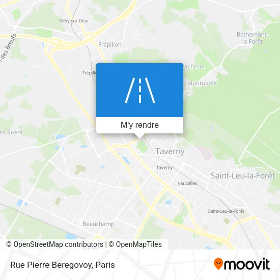 Rue Pierre Beregovoy plan
