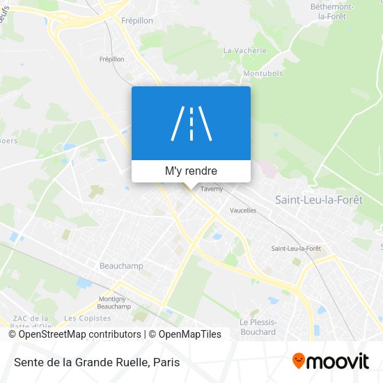 Sente de la Grande Ruelle plan