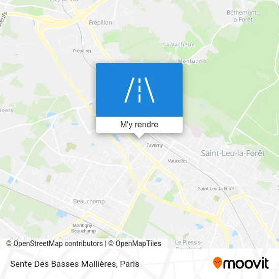 Sente Des Basses Mallières plan