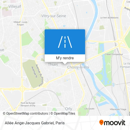 Allée Ange-Jacques Gabriel plan